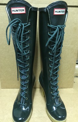 rubber boots lace up