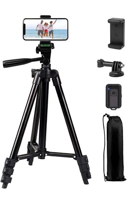 Phone Tripod,LINKCOOL 42" Aluminum Lightweight Portable Camera Tripod for iPhone