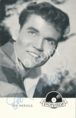 100% Original Autograph Autographed Ted Herold J1.71