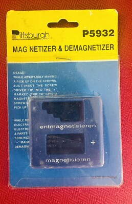 NEW! Magnetizer Demagnetizer Magnetic Tool for Screwdriver Tips 05923