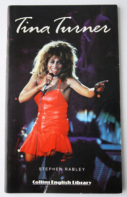 RARE VINTAGE 1989 TINA TURNER BOOK COLLINS ENGLISH LIBRARY LEVEL 4 NEW NOS !