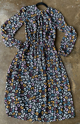 YAS YASTIPPA Leopard Flower dress Tall Size Small NWT