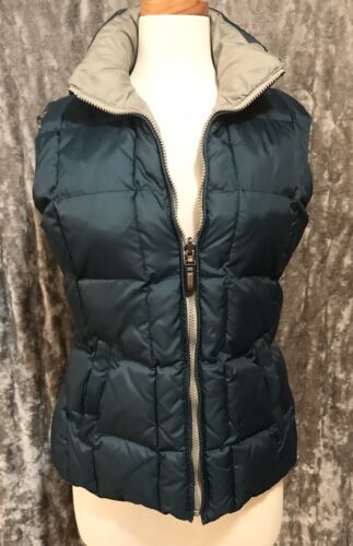Silver Rider Turquoise Down Vest Reversible Water Resistant Silver Rider Turquoise Down Vest Reversible Water Resistant