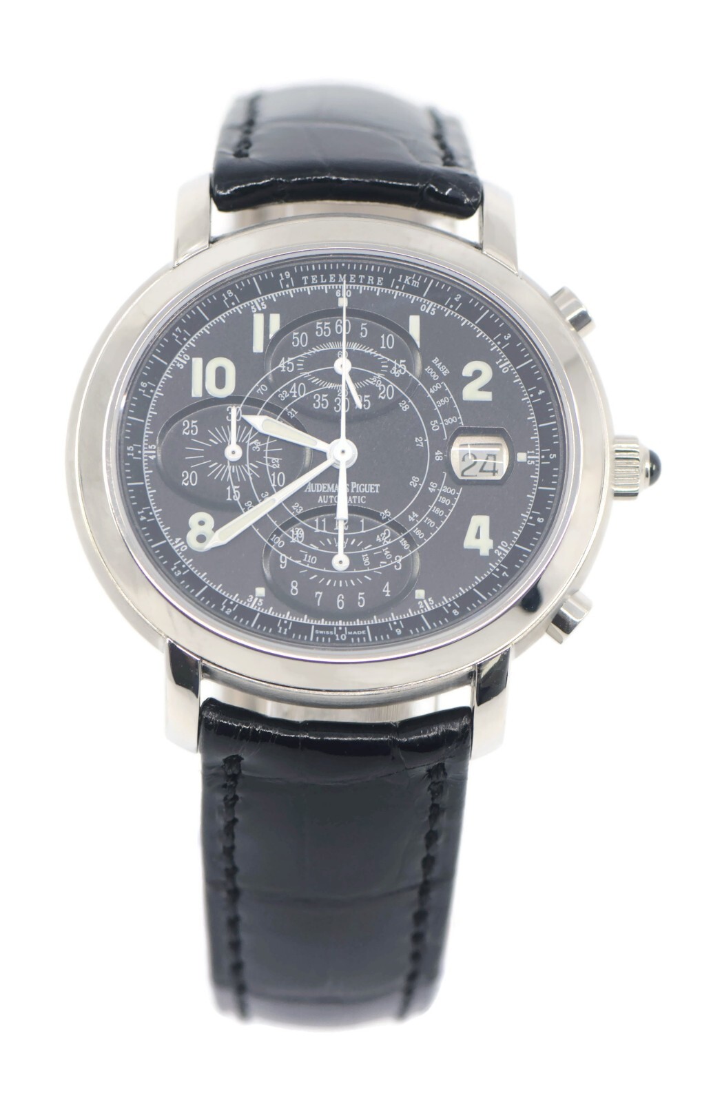 Audemars Piguet Millenary Chronograph Stainless Steel Watch Audemars Piguet Millenary Chronograph Stainless Steel Watch