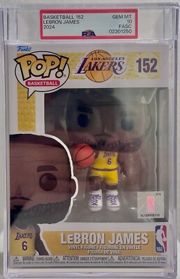 LeBron James NBA BASKETBALL 152 FUNKO POP PSA 10 GEM MINT