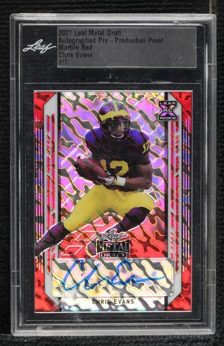 2021 Leaf Metal Draft Chris Evans #BA-CE1
