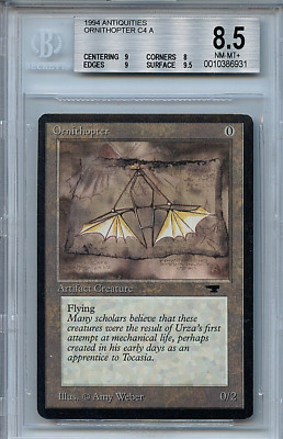マジック：ザ・ギャザリング Tropical  BGS 8.5 NM- MT+ MTG Antiquities Ornithopter BGS 8.5 NM-MT+ card Magic WOTC
