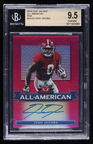 2019 Leaf Valiant Josh Jacobs #AA-JJ3