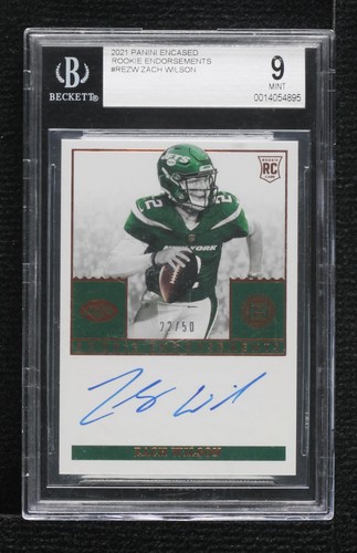 2021 Panini Encased Zach Wilson #RE-ZW