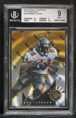 1997 Pinnacle Totally Certified Warrick Dunn #144