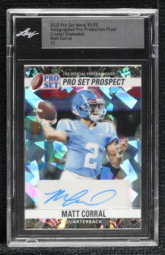 2022 Leaf Pro Set Metal Matt Corral #90-MC1