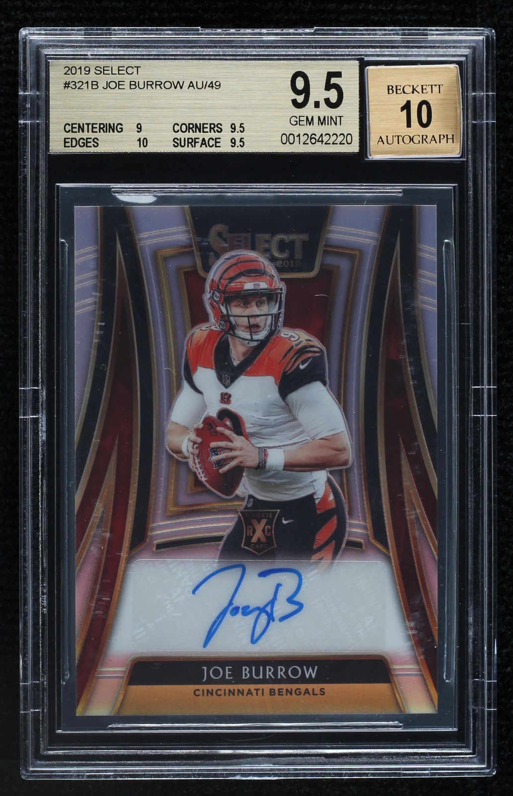 Panini Select Joe Burrow #321 2019