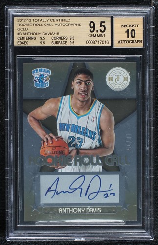 その他 Anthony Davis rookie auto bgs9&10 2012 Panini Marquee Anthony Davis Rookie RC Auto Signatures