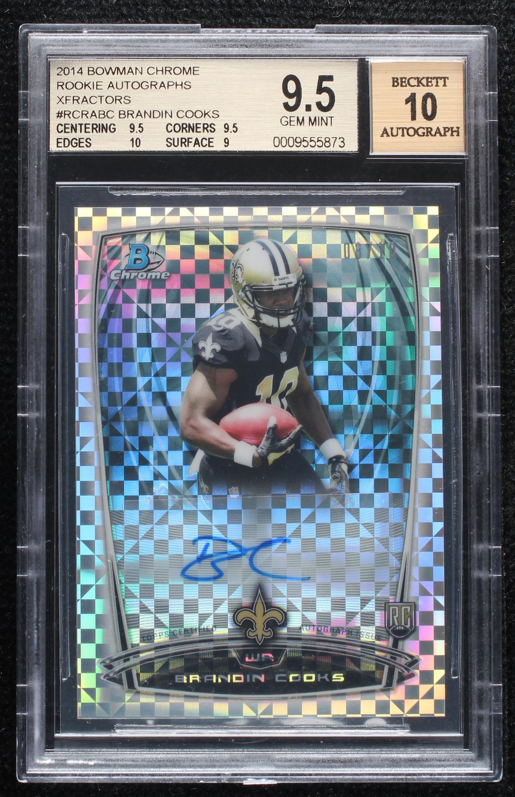 2014 Bowman Chrome Brandin Cooks #RCRA-BC