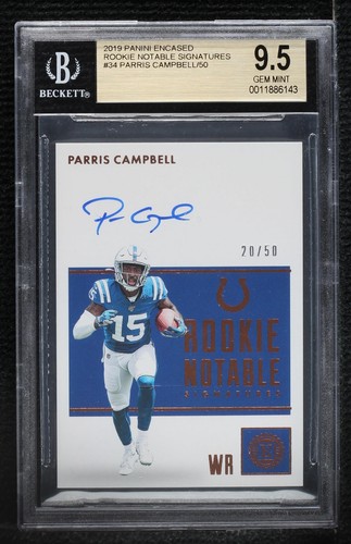 2019 Panini Encased Parris Campbell #RNS-PCA
