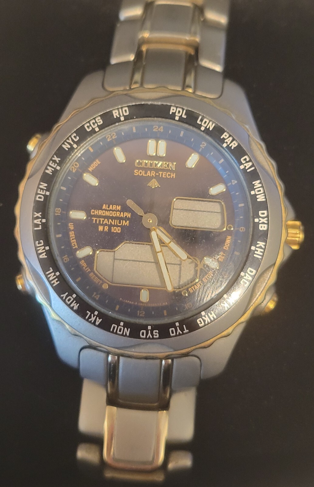 Men Vintage 1998 SOLAR TITANIUM Watch CITIZEN C605-Q00567 Men Vintage 1998 SOLAR TITANIUM Watch CITIZEN C605-Q00567