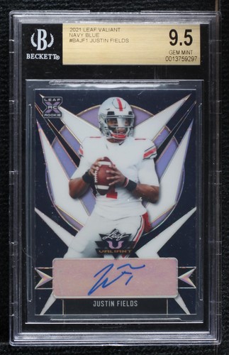 2021 Leaf Valiant Justin Fields #BA-JF1