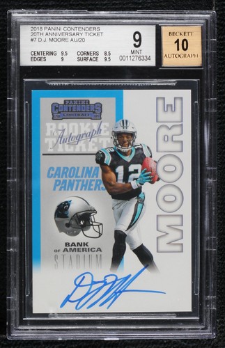 2018 Panini Contenders D.J. Moore #ANN-DJM