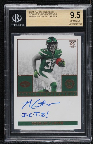 2021 Panini Encased Michael Carter #RE-MC