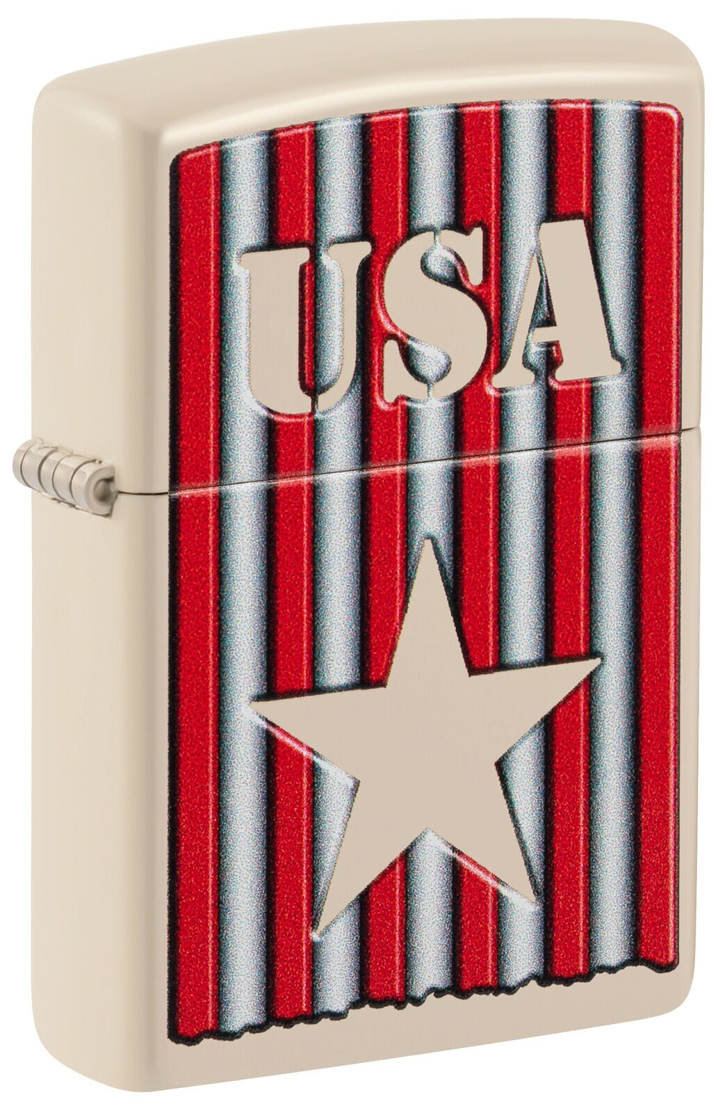 Zippo 48204, США и дизайн звезды, зажигалка с плоской песочной отделкой