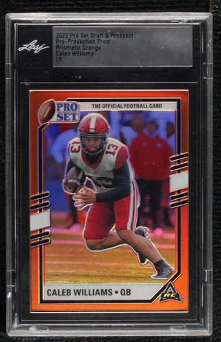 2022 Leaf Pro Set Draft Caleb Williams #PSB-CW1