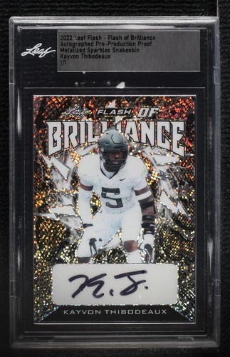 2022 Leaf Flash Kayvon Thibodeaux #FB-KT1