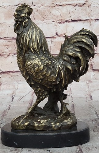 Museum Quality Chicken Chick Rooster  Signed Original Vienna Bronze Statue Gift
