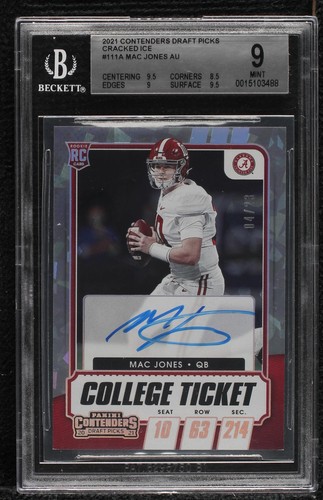 2021 Panini Contenders Draft Picks Mac Jones #111