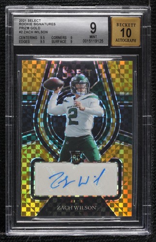 2021 Panini Select Zach Wilson #RS-ZWI