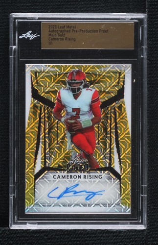 2023 Leaf Metal Cameron Rising #BA-CR1