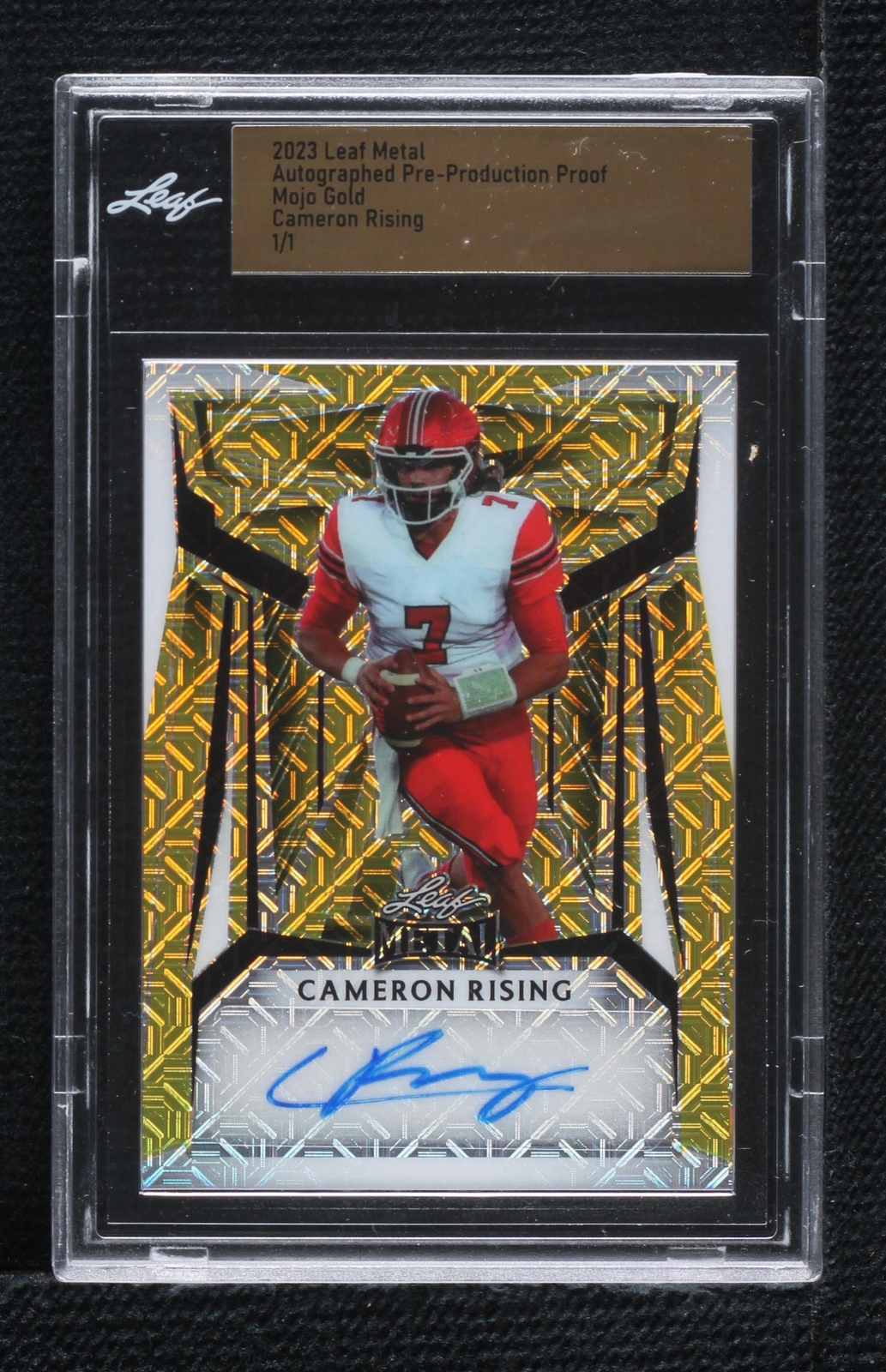 2023 Leaf Metal Cameron Rising #BA-CR1