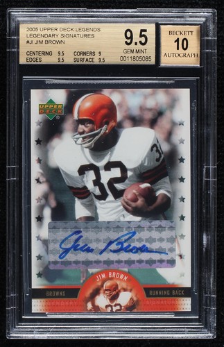 2005 Upper Deck NFL Legends Jim Brown #LS-JI