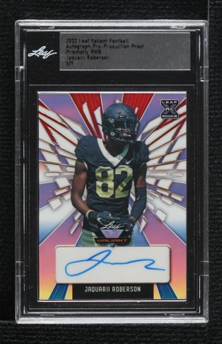 2022 Leaf Valiant Jaquarii Roberson #BA-JR2