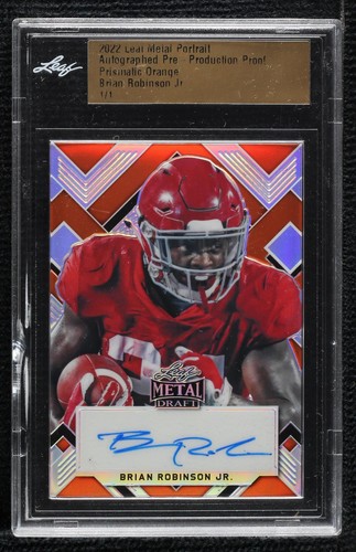2022 Leaf Metal Draft Brian Robinson Jr. #PA-BRJ