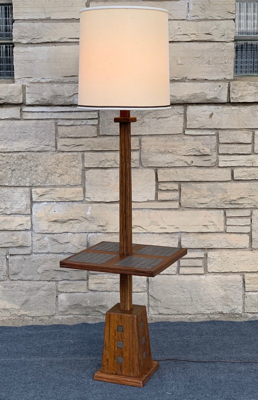 solid wood floor lamp
