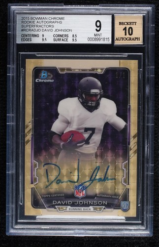 2015 Bowman David Johnson #RCRA-DJO