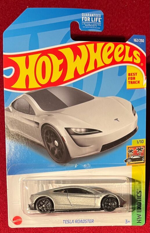 HOT WHEELS TELSA ROADSTER SILVER 162/250.  SEE COMBINED OFFERS!