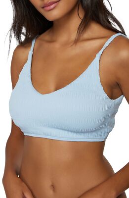 O'NEILL Women Saltwater Solids Texture Trest Bralette Bikini Top Size XL  13440