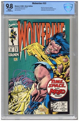 Wolverine  #53  CBCS  9.8  NMMT  White pgs  4/92  Mojo cover & App.  Mystique, J
