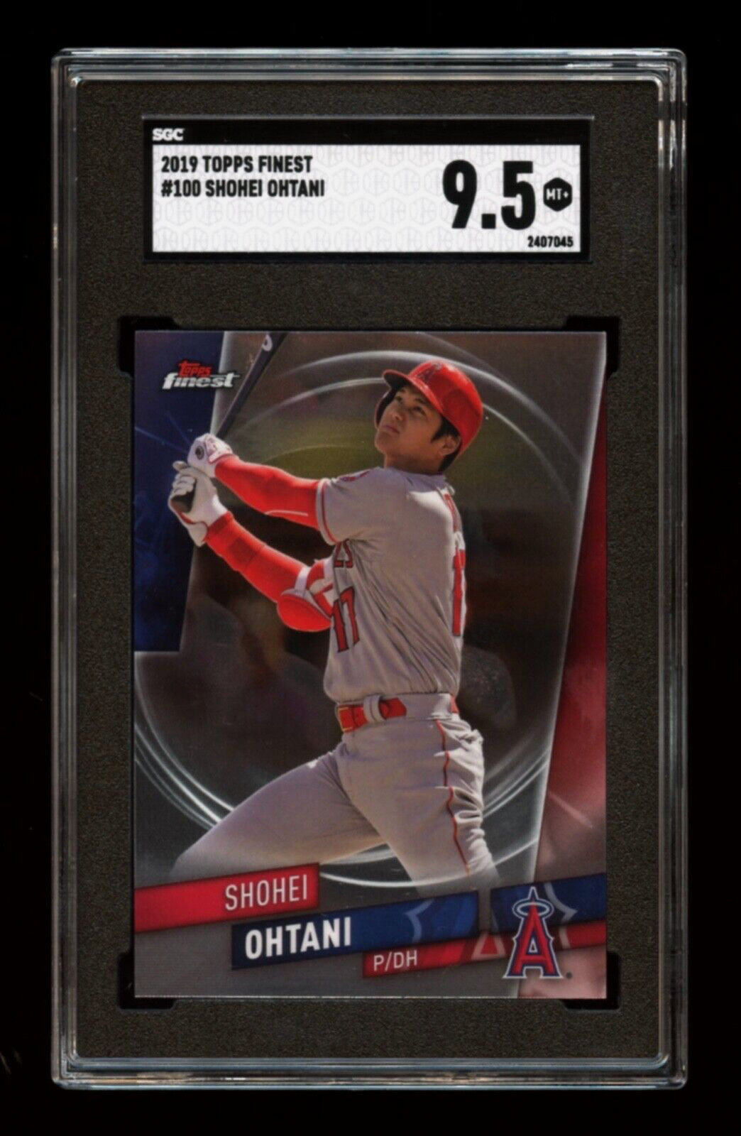 2019 Topps Finest #100 SHOHEI OHTANI Chrome Base SGC 9.5