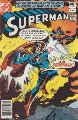 Superman (1st Series) #348 FN; DC | June 1980 Storm-God - we combine shipping