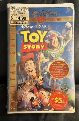Toy Story Sealed VHS (Special Edition Clam Shell Gold Collection) NEW UNOPENED