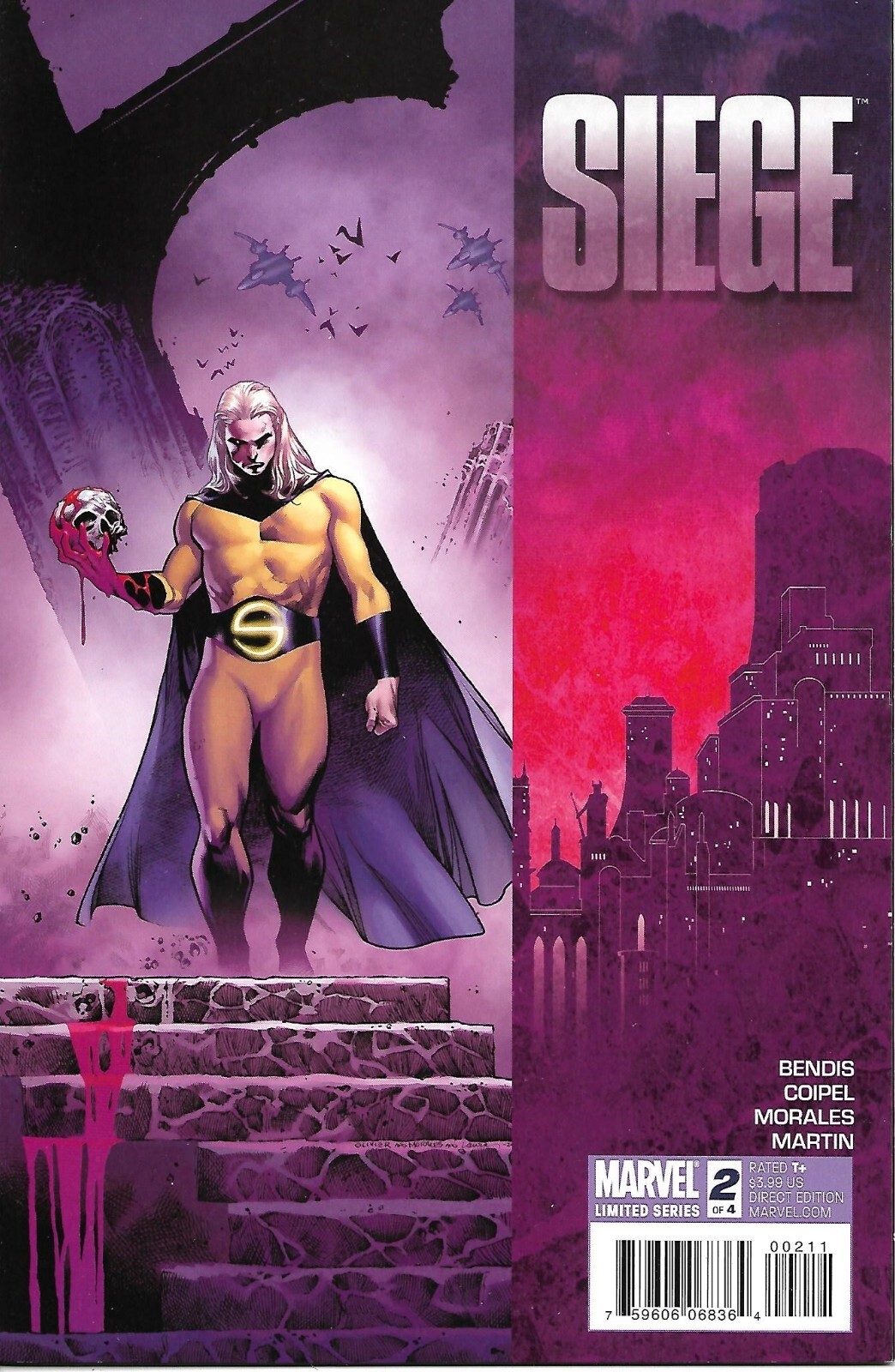 MARVEL -  kiri2979 Marvel Comics 2010 Siege #2 Ares is Rip in Half by Sentry