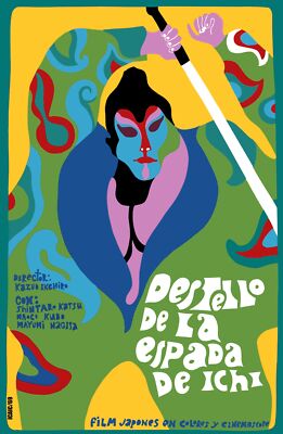 8354.Destello de la espada de ichi.japanese film.POSTER.movie decor graphic art