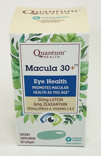 Quantum Health Macula 30+ Softgels Eye Supplement Macular Health Lutein Zea