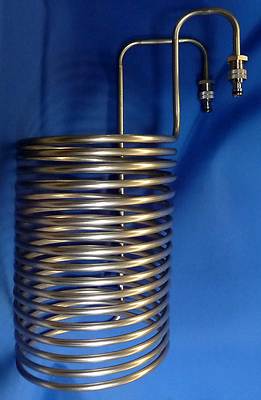 WÜRZEKÜHLER + Gardena EDELSTAHL KÜHLSCHLANGE für  BRAUMEISTER 50l BRAUKESSEL