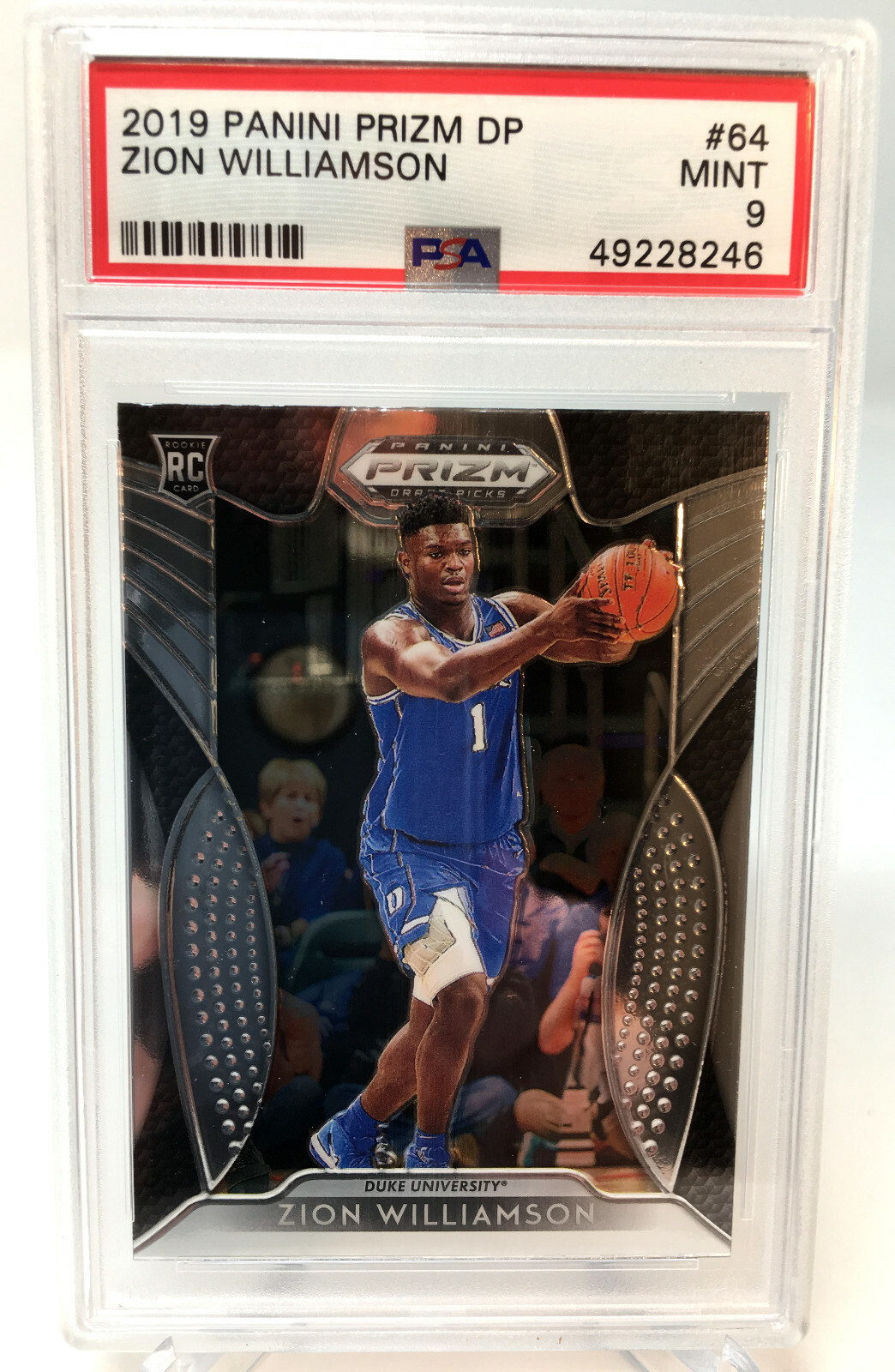 NBAカード　Zion williamson RC BLUE 99シリ ZION WILLIAMSON - 2019-20 Panini NBA Hoops RC Rookie #258