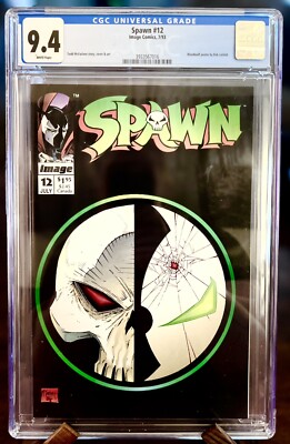 Spawn # 12 - CGC 9.4 White Pages - Todd McFarlane, 1993, RL Bloodwulf Poster
