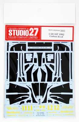 Studio27 ST27-CD20041 Lotus 107 1992 Carbon Decal for Tamiya 1/20
