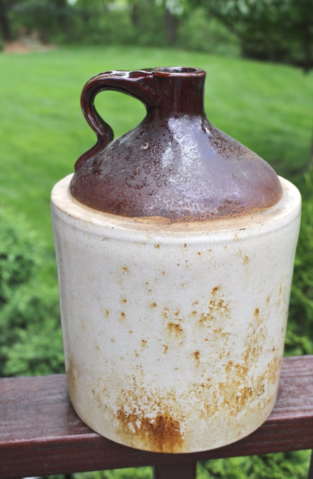 Vintage Monmouth Western Stoneware 1 Gallon Crock Jug